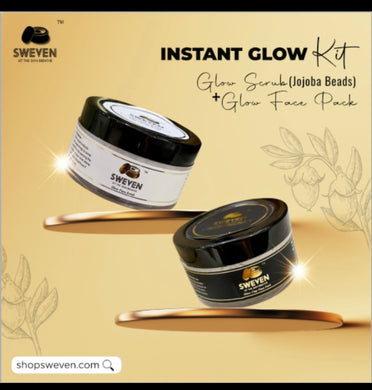 Instant glow facial kit (Glow Scrub+Glow face pack)